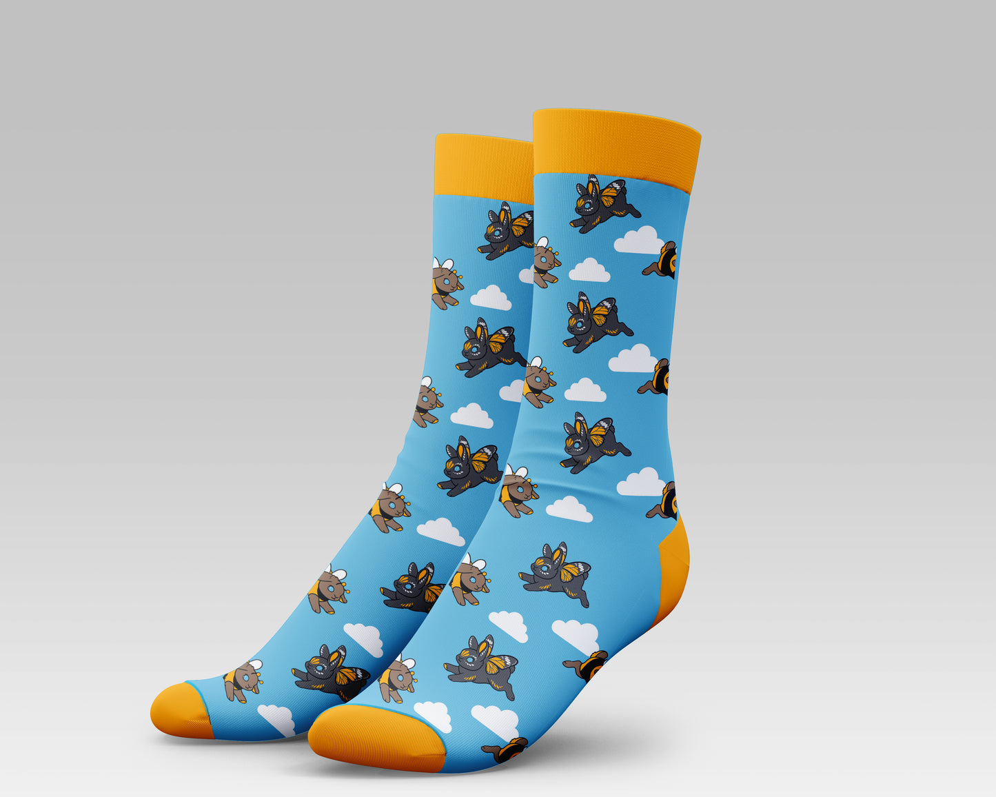 Blue Rabbit Socks