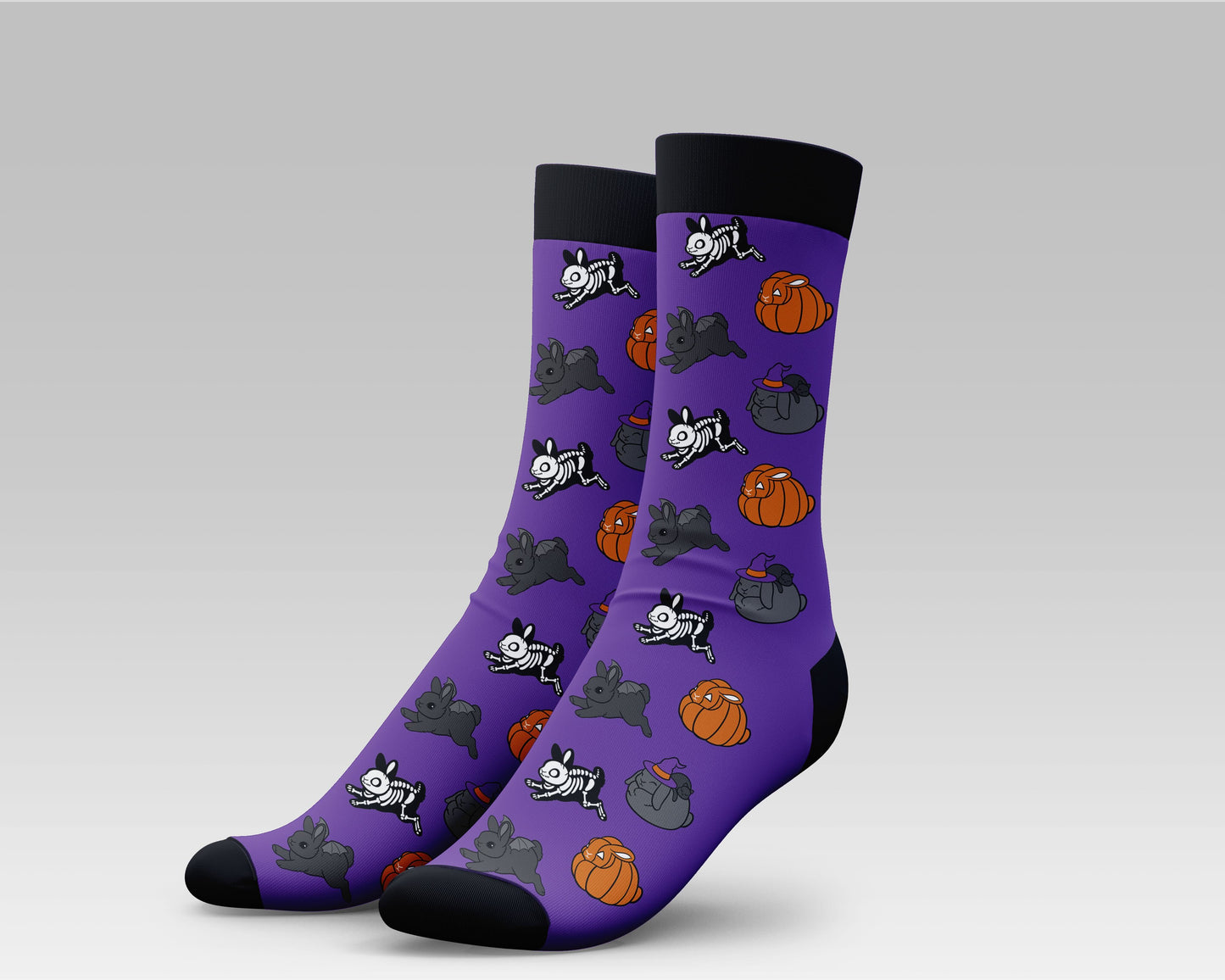 Purple Rabbit Socks